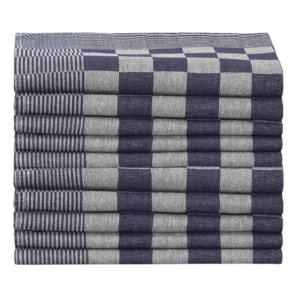 vidaXL Geschirrt&uuml;cher 20 Stk. Blau und Wei&szlig; 50x70 cm Baumwolle