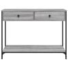 vidaXL Konsolentisch Grau Sonoma 100x34,5x75 cm Holzwerkstoff