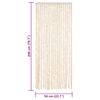 vidaXL Fliegenvorhang Beige und Weiß 56x200 cm Chenille