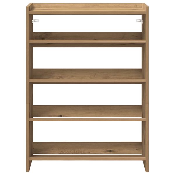 vidaXL Schuhregal Artisan-Eiche 60x25x81 cm Holzwerkstoff