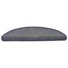 vidaXL Stufenmatten 15 Stk. 56x17x3 cm Hellgrau und Blau Halbrund