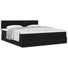 vidaXL Ottoman-Bett mit Matratzen Schwarz 160x200 cm Samt