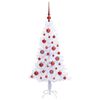vidaXL Künstlicher Weihnachtsbaum Weiß 120 cm PVC und Stahl