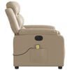 vidaXL Massagesessel Elektrisch Cappuccino-Braun Kunstleder