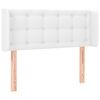 vidaXL LED Kopfteil Wei&szlig; 83x16x78/88 cm Kunstleder