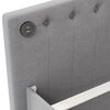 vidaXL Tagesbett mit Matratze USB Hellgrau Stoff 90x200 cm