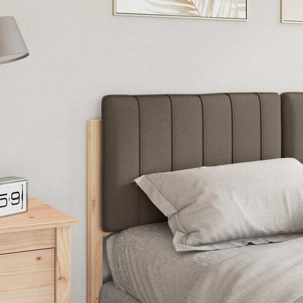 vidaXL Gepolstertes Kopfteil mit Kopfteil Braun und Taupe 140 cm