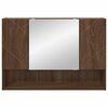 vidaXL Spiegelschrank Braun Eichen-Optik 80 x 17 x 55 cm Holzwerkstoff