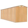 vidaXL Ger&auml;teschuppen Hellbraun 192x689x223 cm Verzinkter Stahl
