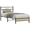 vidaXL Bettgestell ohne Matratze Sonoma-Eiche 90x190 cm Holzwerkstoff