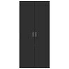 vidaXL Schuhschrank Schwarz 80&times;39&times;178 cm Holzwerkstoff