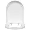 vidaXL Toilettensitz Verstellbar Wei&szlig; 48 x 36,5 x 4,5 cm Polypropylen