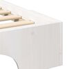 vidaXL Bettrahmen Wei&szlig; 160 x 220 cm Massives Kiefernholz