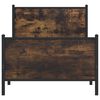 vidaXL Metallbett ohne Matratze R&auml;uchereiche 90x190 cm
