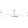 vidaXL Tischplatte 90x45x2,5 cm Massivholz Kiefer Oval