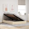 vidaXL Aufbewahrungsbett mit Matratze Creme 140 x 190 cm Stoff