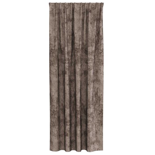 vidaXL Samtvorh&auml;nge mit Vorh&auml;ngen 2 pcs Cappuccino 260 x 140 cm Samt