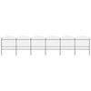 vidaXL Gartenzaun mit Speerspitze Stahl 1005 x 175 cm Schwarz