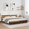 vidaXL Bettrahmen mit Kopfteil Altholz 200 x 200 cm Holzwerkstoff