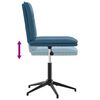 vidaXL Esszimmerst&uuml;hle 6 Stk. Blau Samt