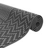 vidaXL Outdoor Teppich ARAKIL Schwarz und Grau 300 x 300 cm PP