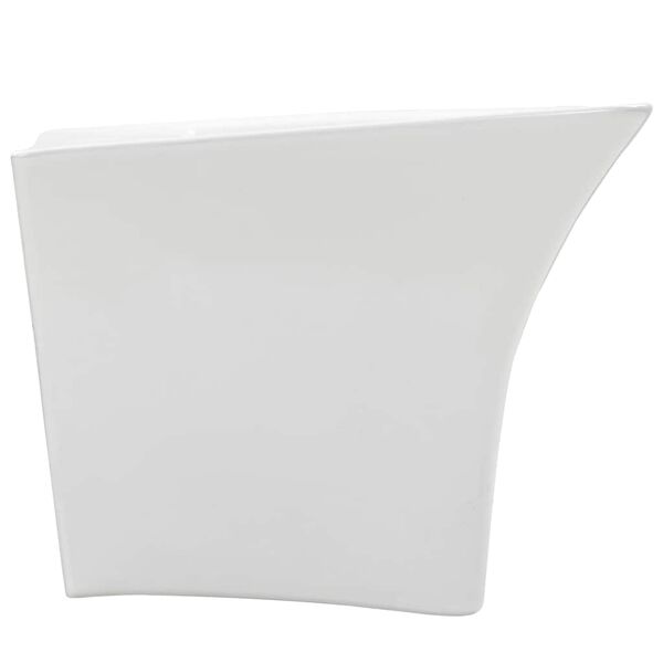 vidaXL Waschbecken Wei&szlig; 53 x 44 x 37 cm Glasierte Keramik