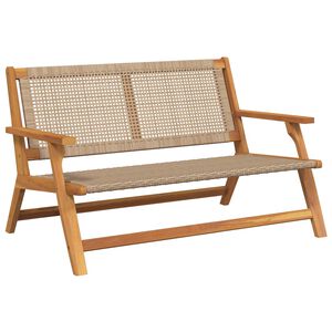 vidaXL gartenm&ouml;bel Beige 122 x 78 x 73 cm Massivholz Akazie