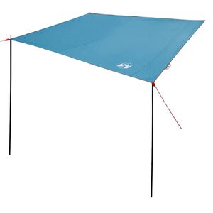 vidaXL Wohnwagenmarkise Personen 240 x 460 cm Wasserdicht Blau Taft