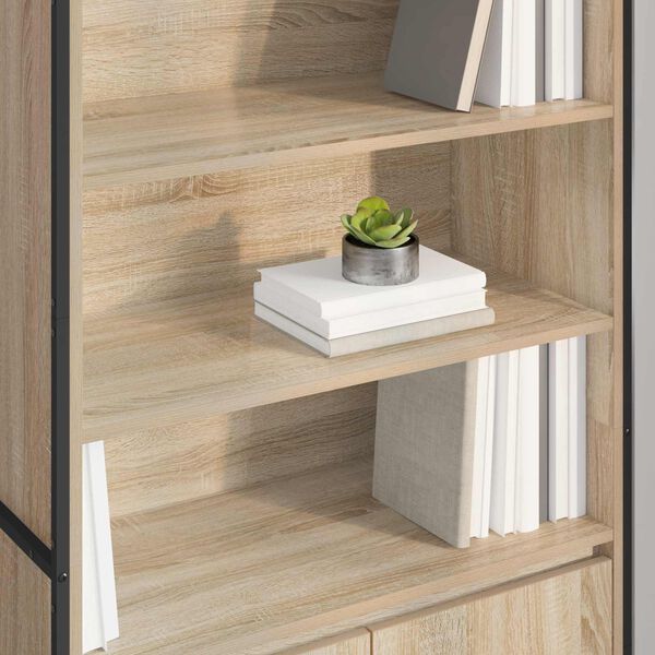 vidaXL Hohe Schr&auml;nke 2 pcs Sonoma 79 x 36 x 200 cm Holzwerkstoff