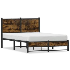 vidaXL Metallbett ohne Matratze R&auml;uchereiche 120x200 cm