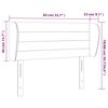 vidaXL Kopfteil mit Ohren Dunkelgr&uuml;n 83x23x78/88 cm Samt