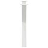 vidaXL Esstischbeine X-Form 3 Stk. Wei&szlig; 90x(72-73) cm Stahl