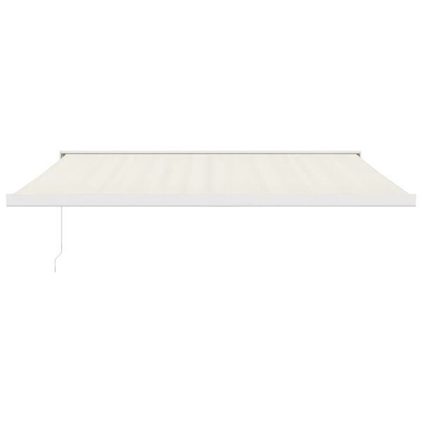 vidaXL Markise Einziehbar Creme 4,5x3 m Stoff und Aluminium