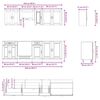vidaXL 8-tlg. K&uuml;chenschrank-Set Braun Eichen-Optik Holzwerkstoff