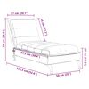 vidaXL Massage-Chaiselongue mit Kissen Taupe Stoff