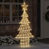vidaXL Weihnachtsbaum mit 240 LEDs Warmwei&szlig; 180 cm Acryl