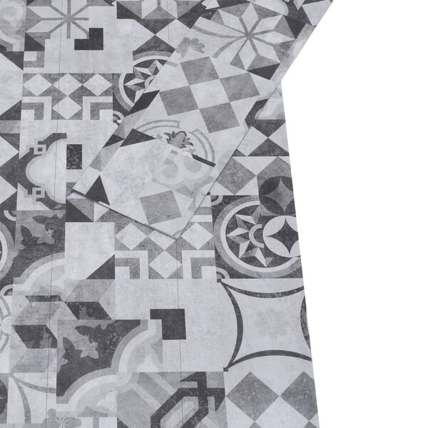 vidaXL PVC-Laminat-Dielen 5,02 m² 2 mm Selbstklebend Grau Muster