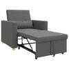 vidaXL Ausziehbare Schlafcouch Einzel Dunkelgrau 90 x 165 x 87 cm