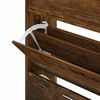 vidaXL Schuhschrank R&auml;uchereiche 63x24x103 cm Holzwerkstoff