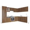 vidaXL 14tlg. K&uuml;chenschrank-Set Porto Braun Eichen-Optik Holzwerkstoff
