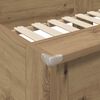 vidaXL Etagenbett f&uuml;r Kinder Artisan-Eiche 90 x 200 cm Holzwerkstoff
