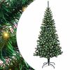 vidaXL K&uuml;nstlicher vorbeleuchteter Weihnachtsbaum Gr&uuml;n 180 cm