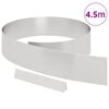 vidaXL Raseneinfassung Silber 450 x 0,05 x 15 cm Edelstahl