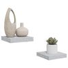 vidaXL Schweberegale 2 Stk. Betongrau 23x23,5x3,8 cm MDF