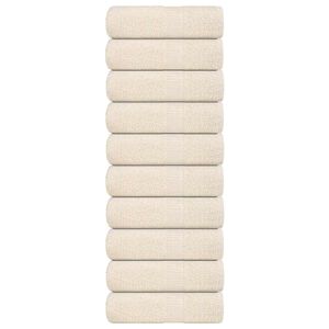 vidaXL Wascht&uuml;cher FROGN 10 Stk. Creme 30x30 cm 360 g/m&sup2;