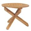 vidaXL Garten-Esstisch &Oslash;90x75 cm Massivholz Teak