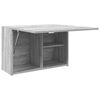 vidaXL Bad-Wandschrank Grau Sonoma 60x25x40 cm Holzwerkstoff