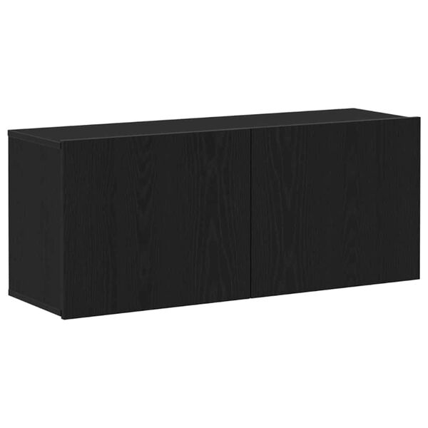 vidaXL TV-Schrankset Schwarz Eichen-Optik 100 x 30 x 41 cm