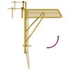 vidaXL Balkontisch Golden 60x40 cm Stahl