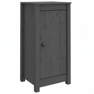 vidaXL Sideboards 2 Stk. Grau 39x35x80 cm Massivholz Kiefer